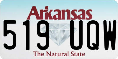 AR license plate 519UQW