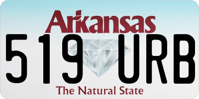 AR license plate 519URB