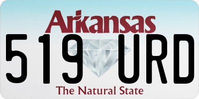AR license plate 519URD