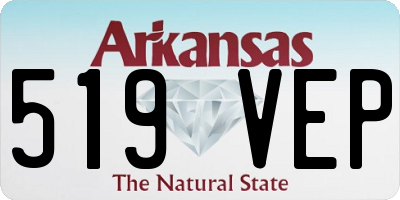 AR license plate 519VEP