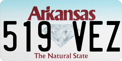 AR license plate 519VEZ