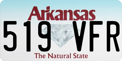 AR license plate 519VFR