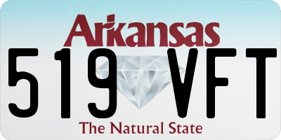 AR license plate 519VFT