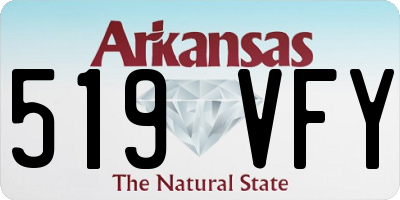 AR license plate 519VFY