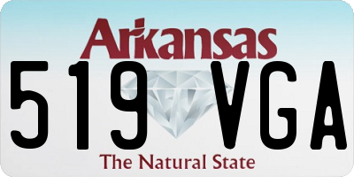 AR license plate 519VGA