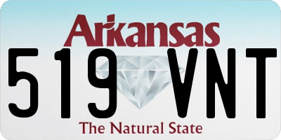 AR license plate 519VNT