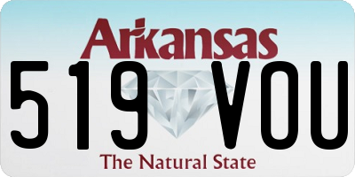 AR license plate 519VOU