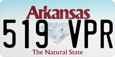 AR license plate 519VPR