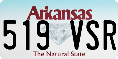 AR license plate 519VSR