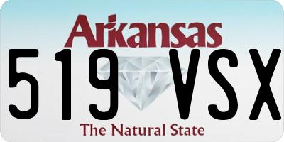 AR license plate 519VSX