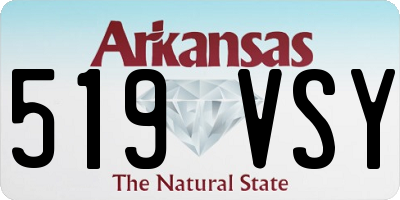 AR license plate 519VSY