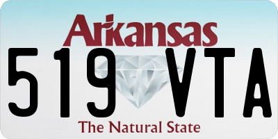 AR license plate 519VTA