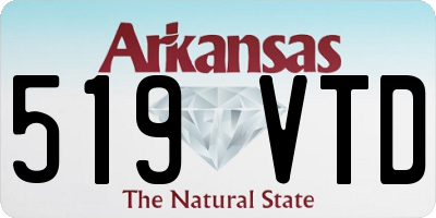 AR license plate 519VTD