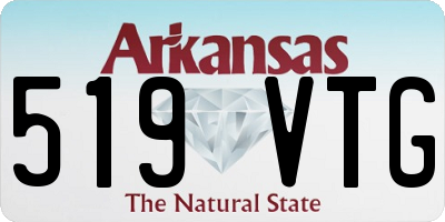 AR license plate 519VTG