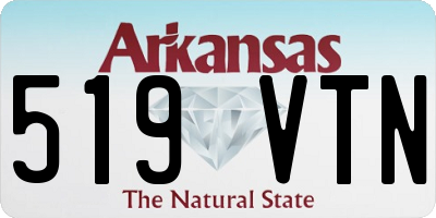 AR license plate 519VTN