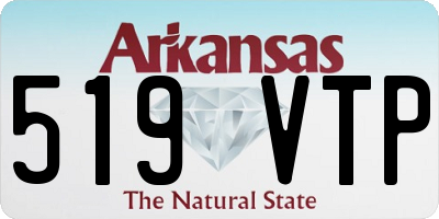 AR license plate 519VTP