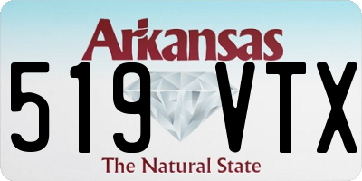 AR license plate 519VTX