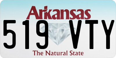 AR license plate 519VTY