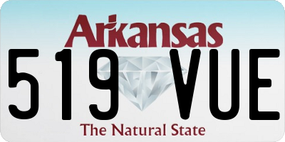 AR license plate 519VUE