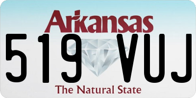 AR license plate 519VUJ