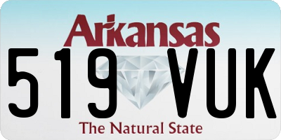 AR license plate 519VUK