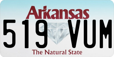 AR license plate 519VUM