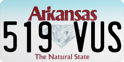 AR license plate 519VUS