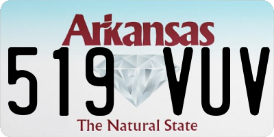 AR license plate 519VUV