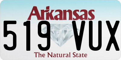 AR license plate 519VUX