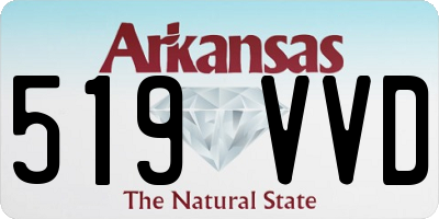 AR license plate 519VVD