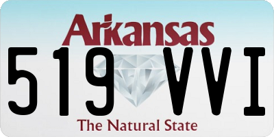 AR license plate 519VVI