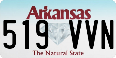 AR license plate 519VVN