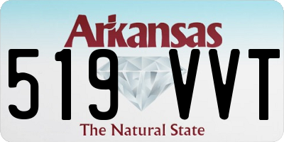AR license plate 519VVT