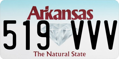 AR license plate 519VVV