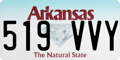 AR license plate 519VVY