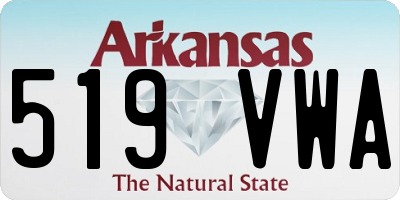 AR license plate 519VWA