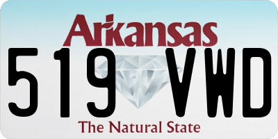 AR license plate 519VWD