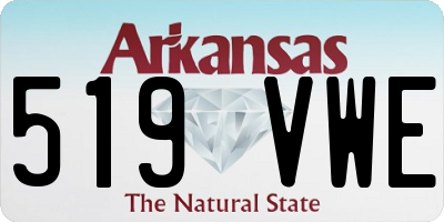AR license plate 519VWE