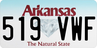 AR license plate 519VWF