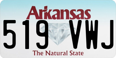 AR license plate 519VWJ