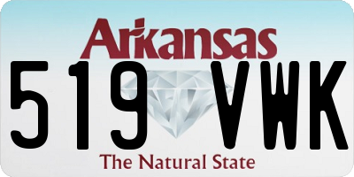 AR license plate 519VWK