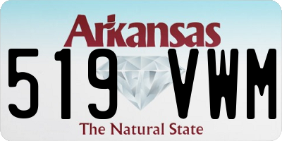 AR license plate 519VWM