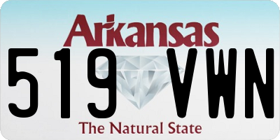 AR license plate 519VWN