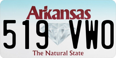 AR license plate 519VWO
