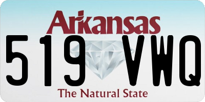 AR license plate 519VWQ