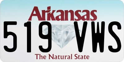 AR license plate 519VWS