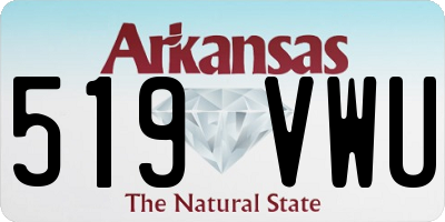 AR license plate 519VWU