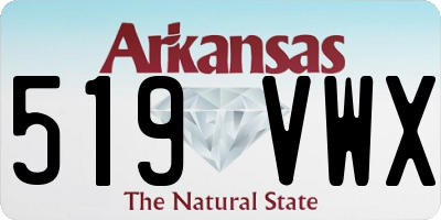 AR license plate 519VWX