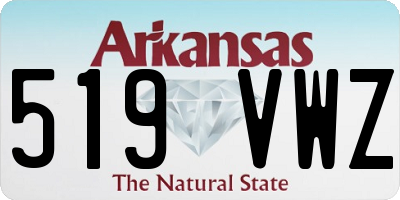 AR license plate 519VWZ