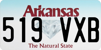 AR license plate 519VXB